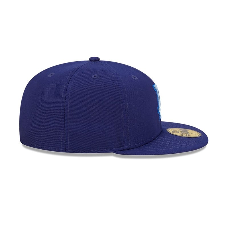 59fifty New Era La Dodgers Monocamo Fitted Gorras Azules | XB6425187