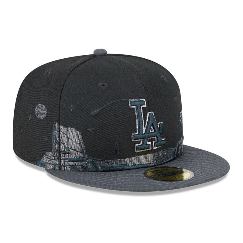 59fifty New Era La Dodgers Planetary Fitted Gorras Negros | JP5217480