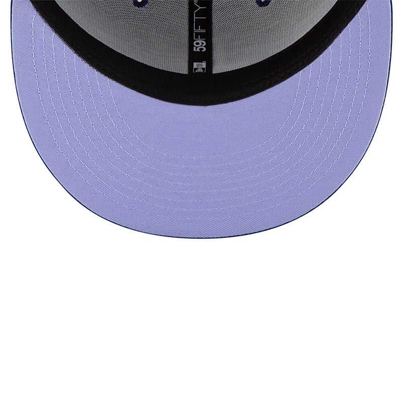 59fifty New Era La Dodgers Side Patch Bloom Fitted Gorras Azules | WY1704862