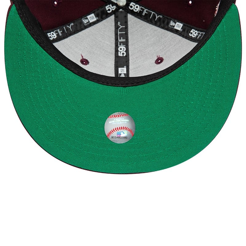 59fifty New Era La Dodgers Side Patch Fitted Gorras Rojos | DG5321876