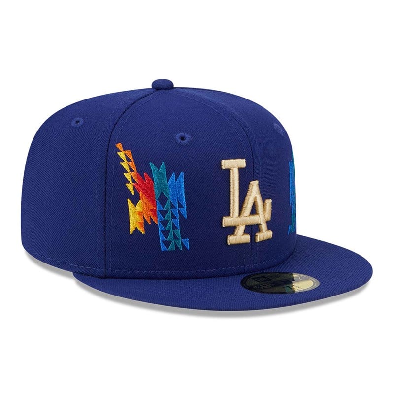 59fifty New Era La Dodgers Southwestern Fitted Gorras Azules | BW4653912