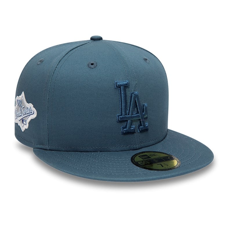 59fifty New Era La Dodgers World Series Tonal Fitted Gorras Azules | DC1536704