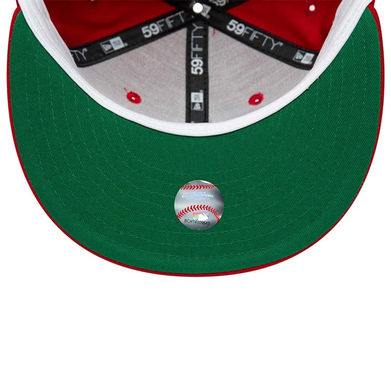 59fifty New Era La Dodgers World Series Fitted Gorras Rojos | PT4695721