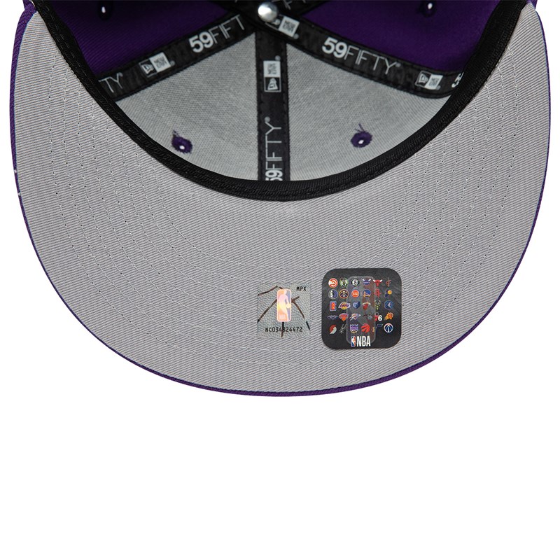 59fifty New Era La Lakers Dual Logo Fitted Gorras Morados | KD8031659