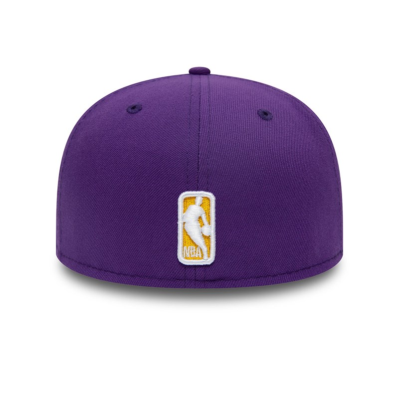 59fifty New Era La Lakers Dual Logo Fitted Gorras Morados | KD8031659