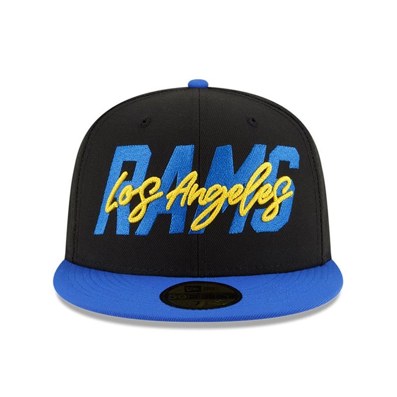 59fifty New Era La Rams NFL Draft Fitted Gorras Negros | IQ0247938