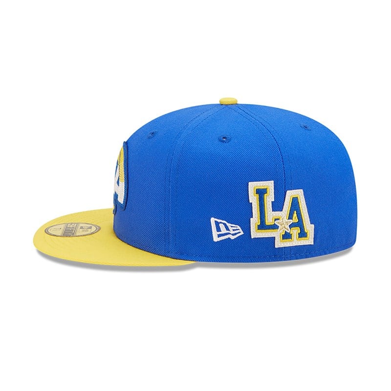 59fifty New Era La Rams Ne Letterman Fitted Gorras Azules | VS4537280