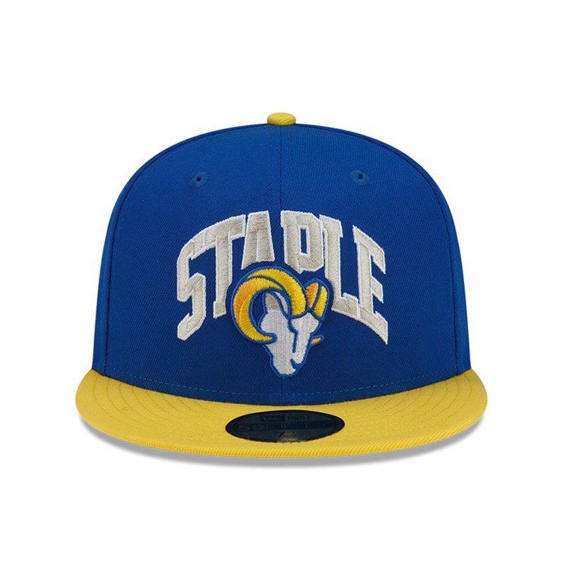 59fifty New Era La Rams X Staple Fitted Gorras Azules | FK7952340