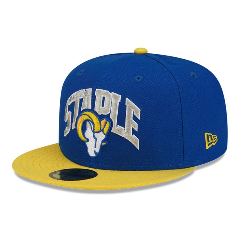 59fifty New Era La Rams X Staple Fitted Gorras Azules | FK7952340