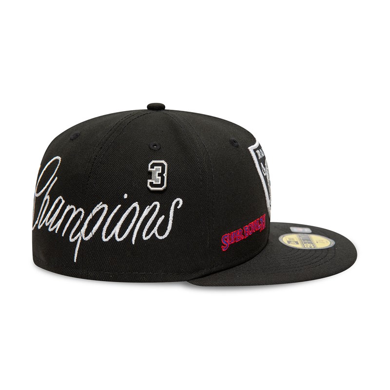 59fifty New Era Las Vegas Raiders Historic Champs Fitted Gorras Negros | BQ9612437