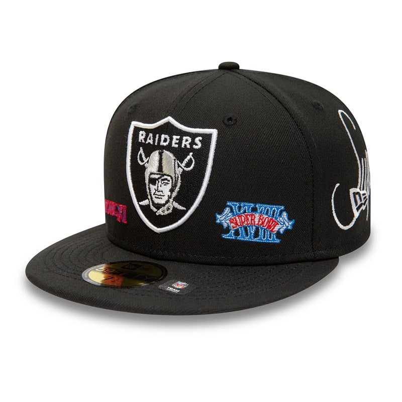 59fifty New Era Las Vegas Raiders Historic Champs Fitted Gorras Negros | BQ9612437