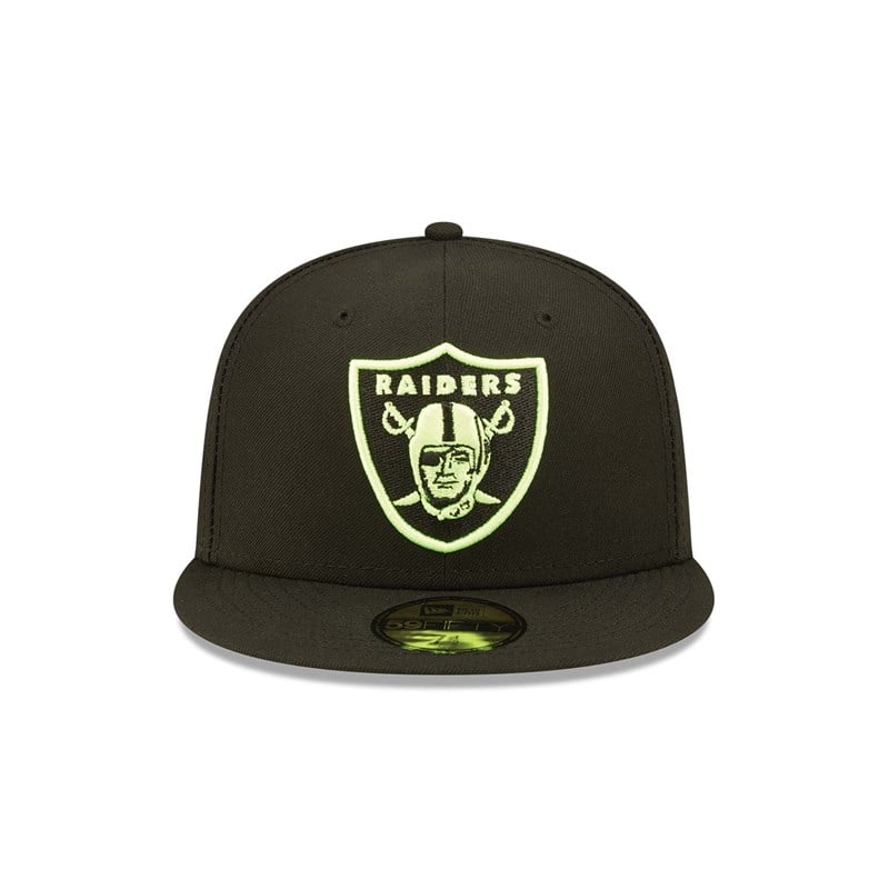 59fifty New Era Las Vegas Raiders Summer Pop Fitted Gorras Negros | OQ8769034