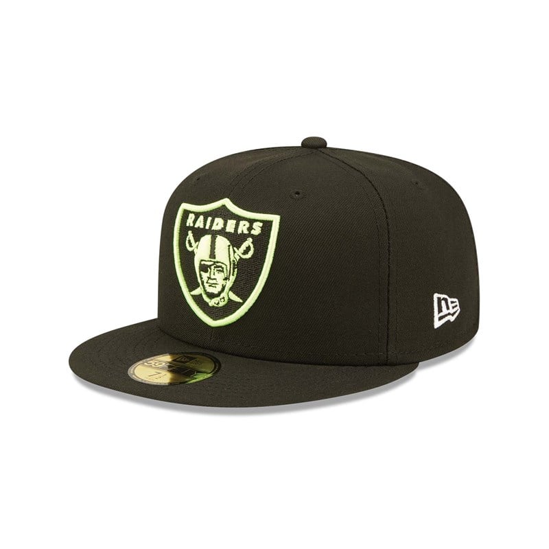 59fifty New Era Las Vegas Raiders Summer Pop Fitted Gorras Negros | OQ8769034