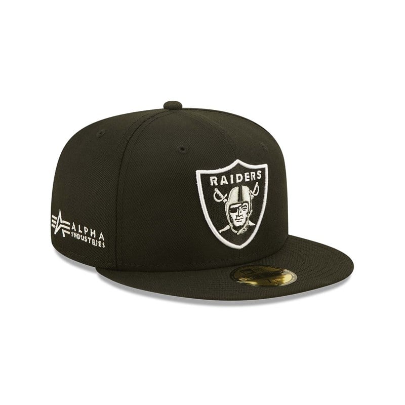 59fifty New Era Las Vegas Raiders X Alpha Industries Fitted Gorras Negros | CQ9653217