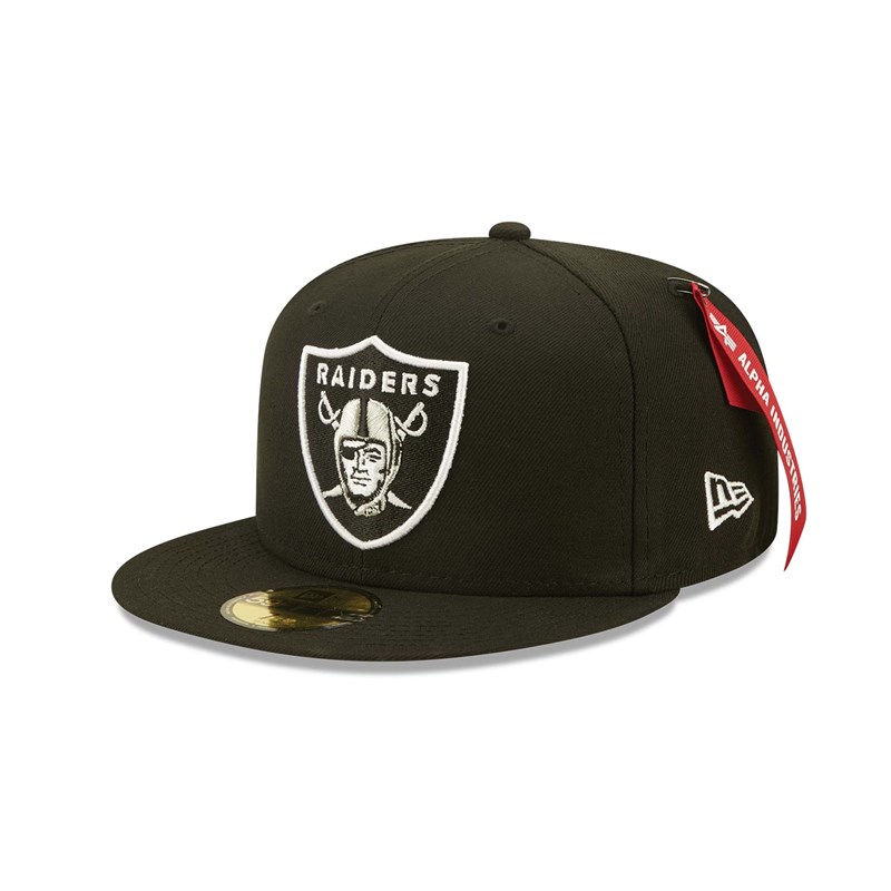 59fifty New Era Las Vegas Raiders X Alpha Industries Fitted Gorras Negros | CQ9653217