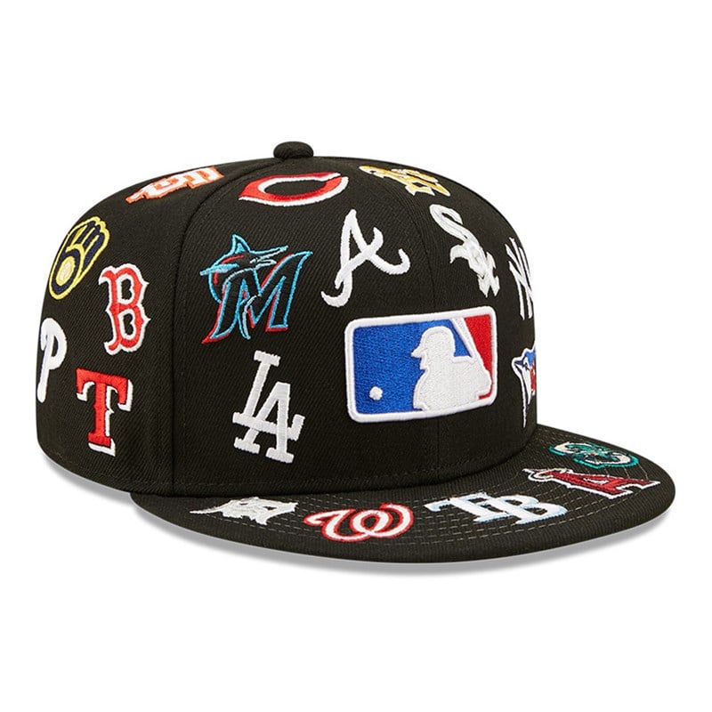 59fifty New Era MLB Team Logo Fitted Gorras Negros | RL8519473