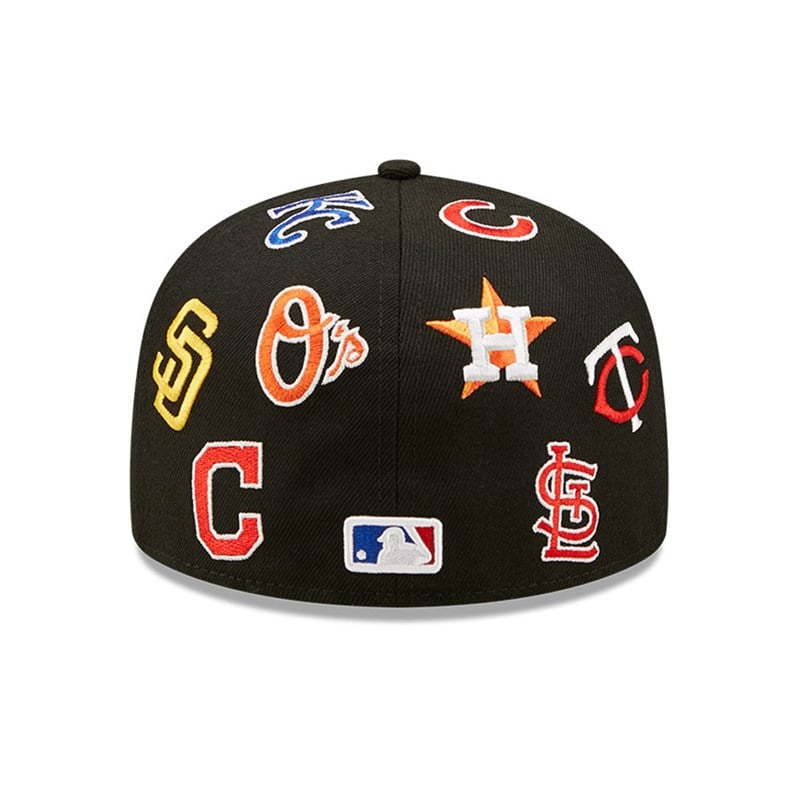 59fifty New Era MLB Team Logo Fitted Gorras Negros | RL8519473