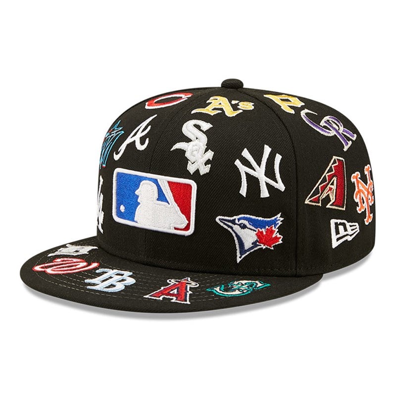 59fifty New Era MLB Team Logo Fitted Gorras Negros | RL8519473