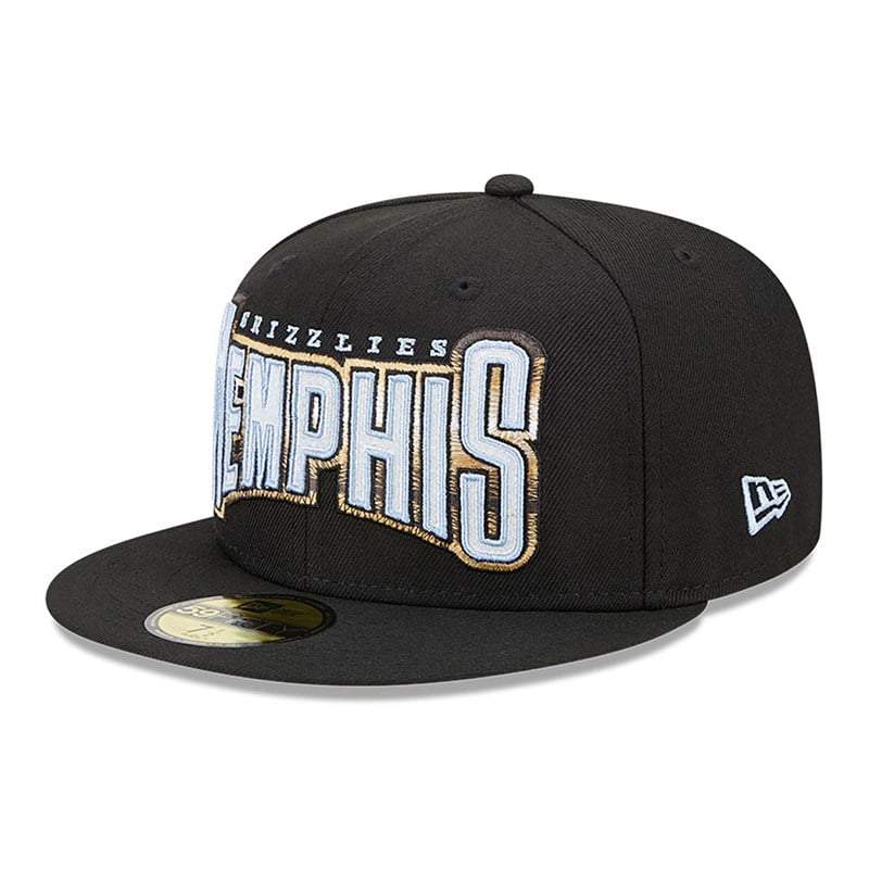 59fifty New Era Memphis Grizzlies Authentics City Edition Fitted Gorras Negros | YL3291758