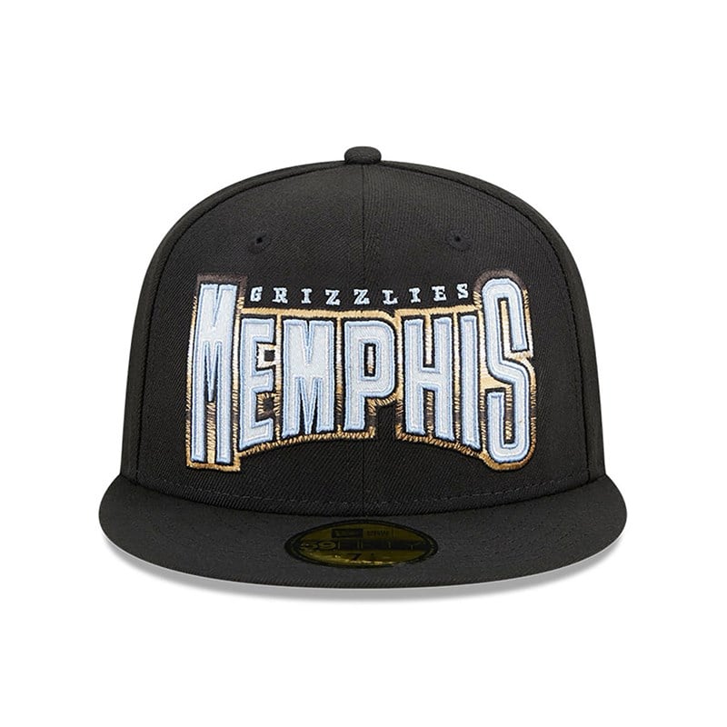 59fifty New Era Memphis Grizzlies Authentics City Edition Fitted Gorras Negros | YL3291758