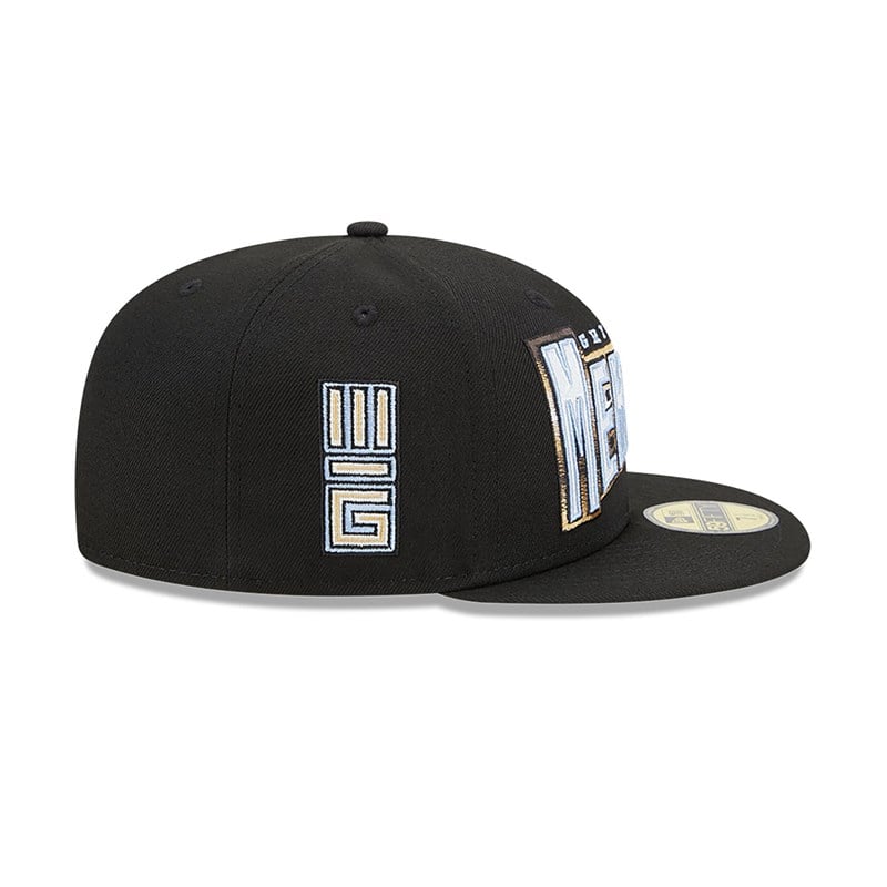 59fifty New Era Memphis Grizzlies Authentics City Edition Fitted Gorras Negros | YL3291758