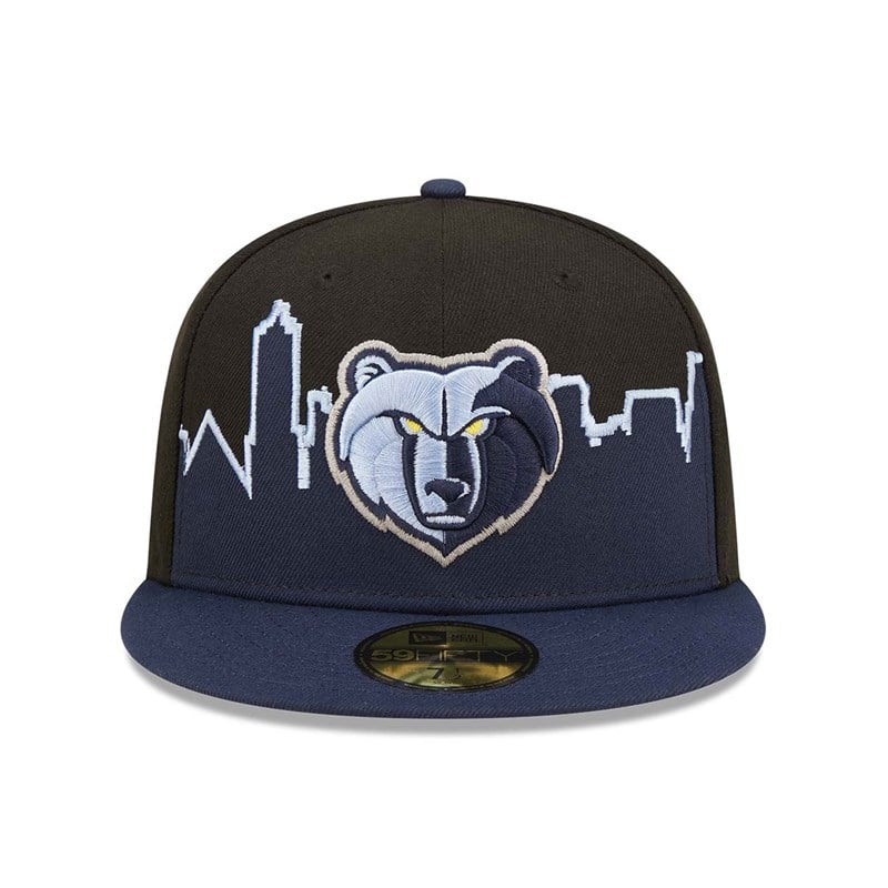 59fifty New Era Memphis Grizzlies NBA 2022 Fitted Gorras Negros | OU2318407