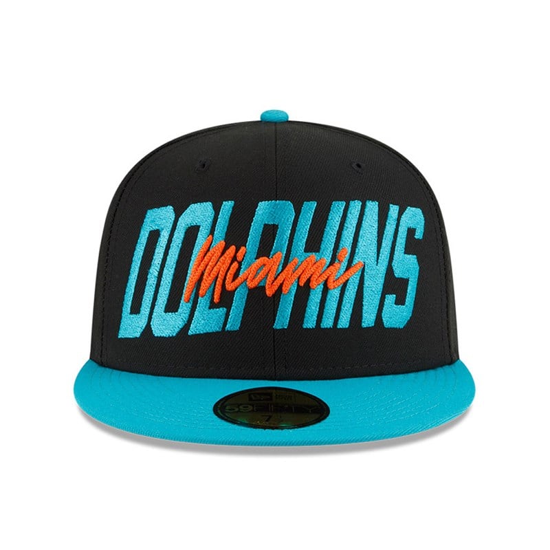 59fifty New Era Miami Dolphins NFL Draft Fitted Gorras Negros | GF3054987