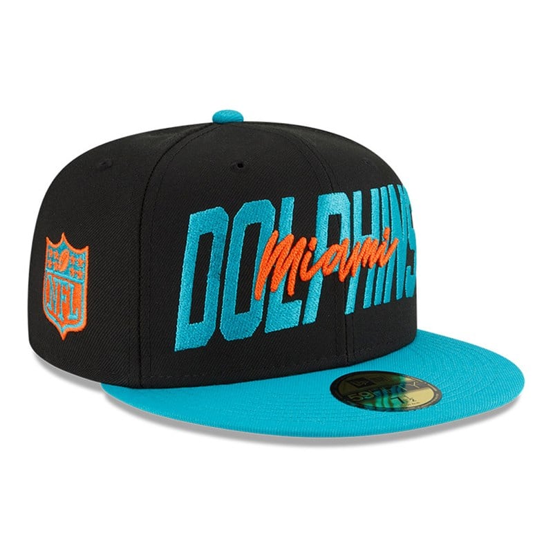 59fifty New Era Miami Dolphins NFL Draft Fitted Gorras Negros | GF3054987