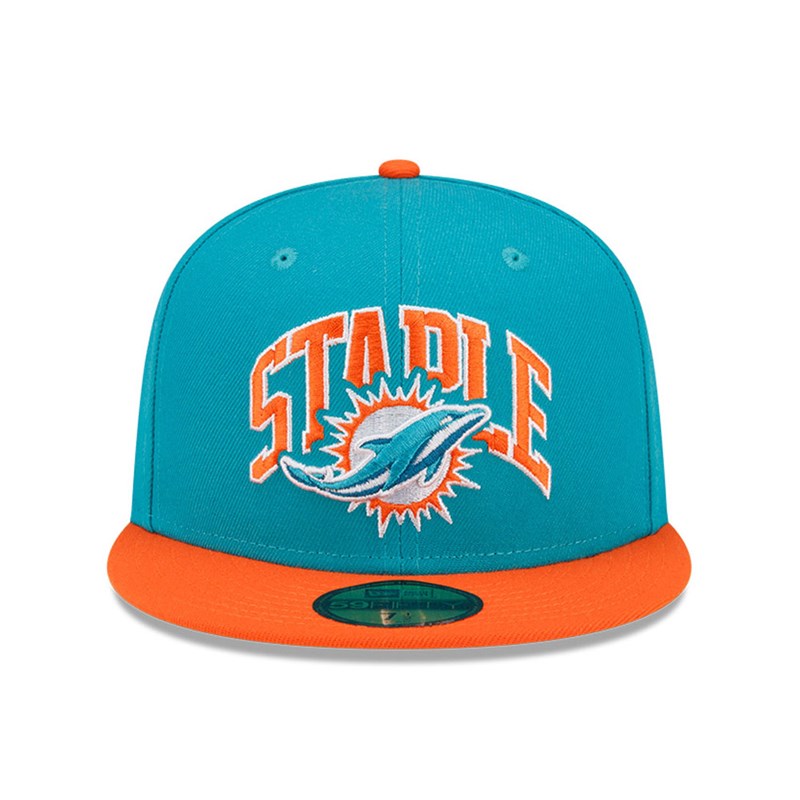 59fifty New Era Miami Dolphins X Staple Fitted Gorras Azules | FW5741863