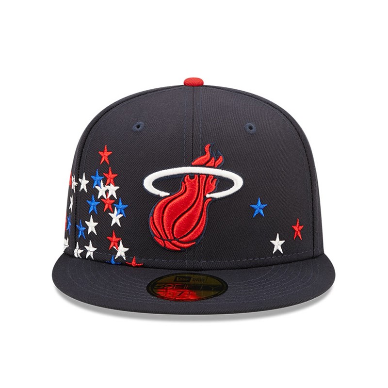 59fifty New Era Miami Heat NBA Americana Fitted Gorras Azules | BF6013254