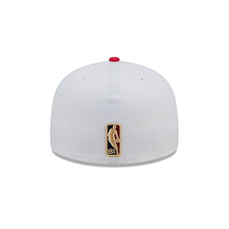 59fifty New Era Miami Heat NBA Classic Fitted Gorras Blancos | DN4853169