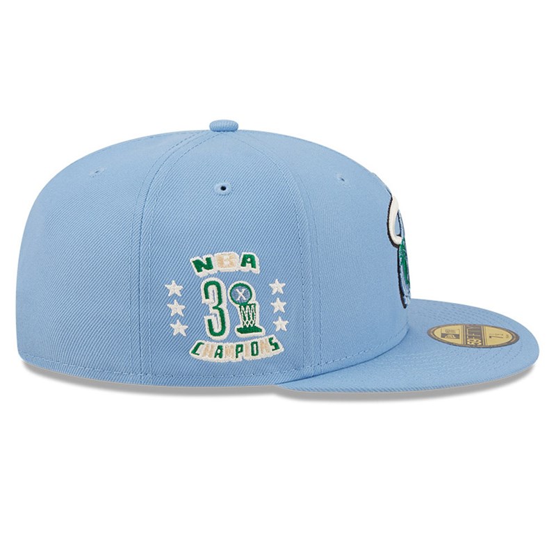 59fifty New Era Miami Heat NBA Global Fitted Gorras Azules | LU2860715