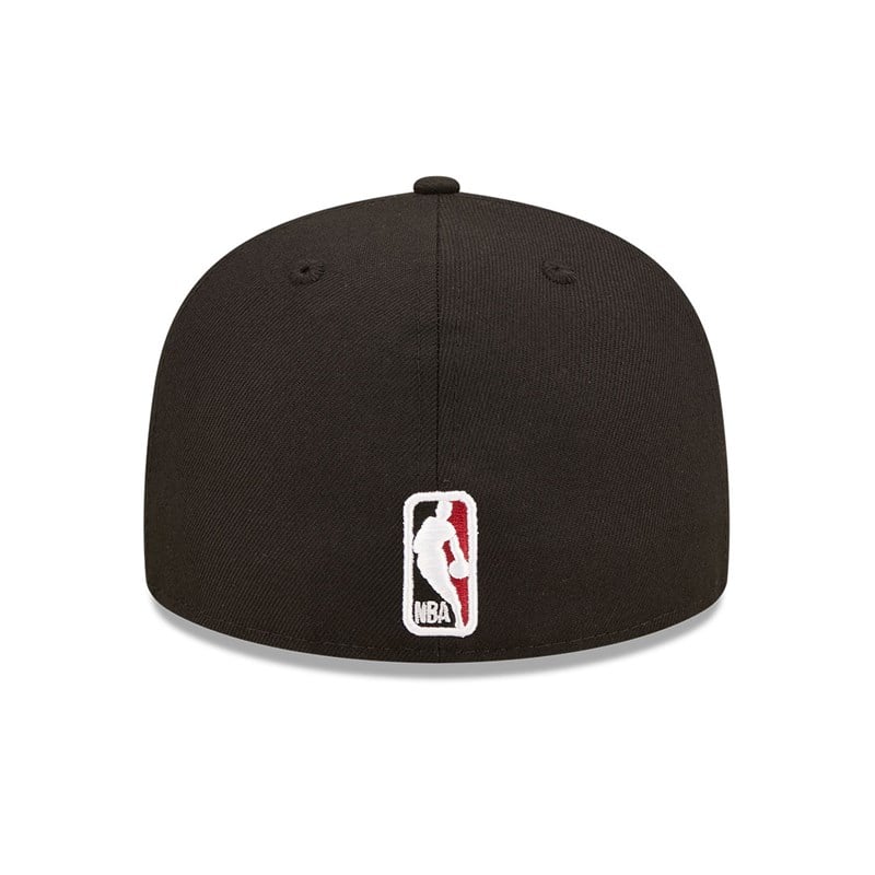 59fifty New Era Miami Heat Roller Fitted Gorras Negros | RK8514369