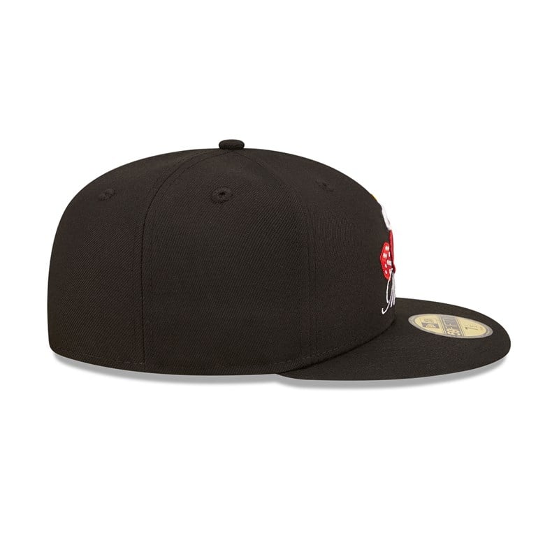 59fifty New Era Miami Heat Roller Fitted Gorras Negros | RK8514369