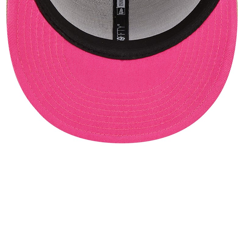 59fifty New Era Miami Heat Team Neon Fitted Gorras Marrom | RH4785169