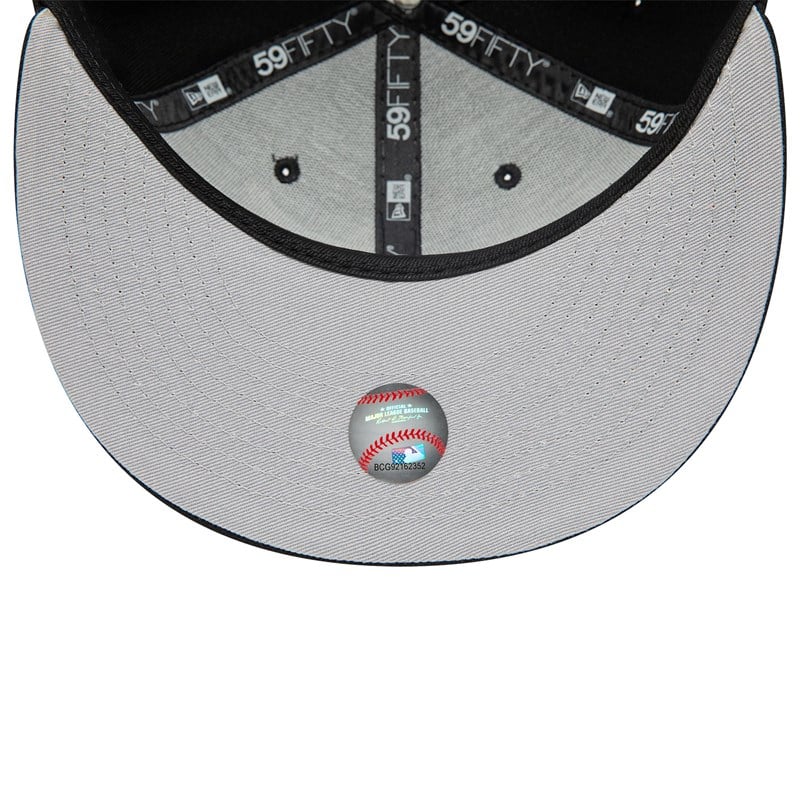 59fifty New Era Miami Marlins Dual Logo Fitted Gorras Negros | ZI6741529