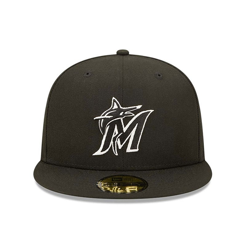 59fifty New Era Miami Marlins Fitted Gorras Negros | MC5198367