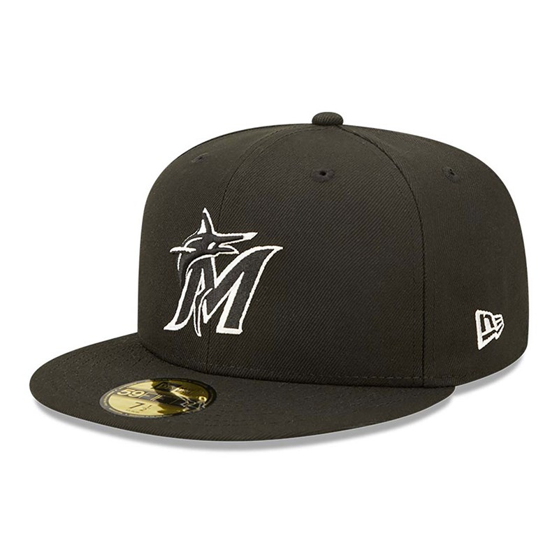 59fifty New Era Miami Marlins Fitted Gorras Negros | MC5198367