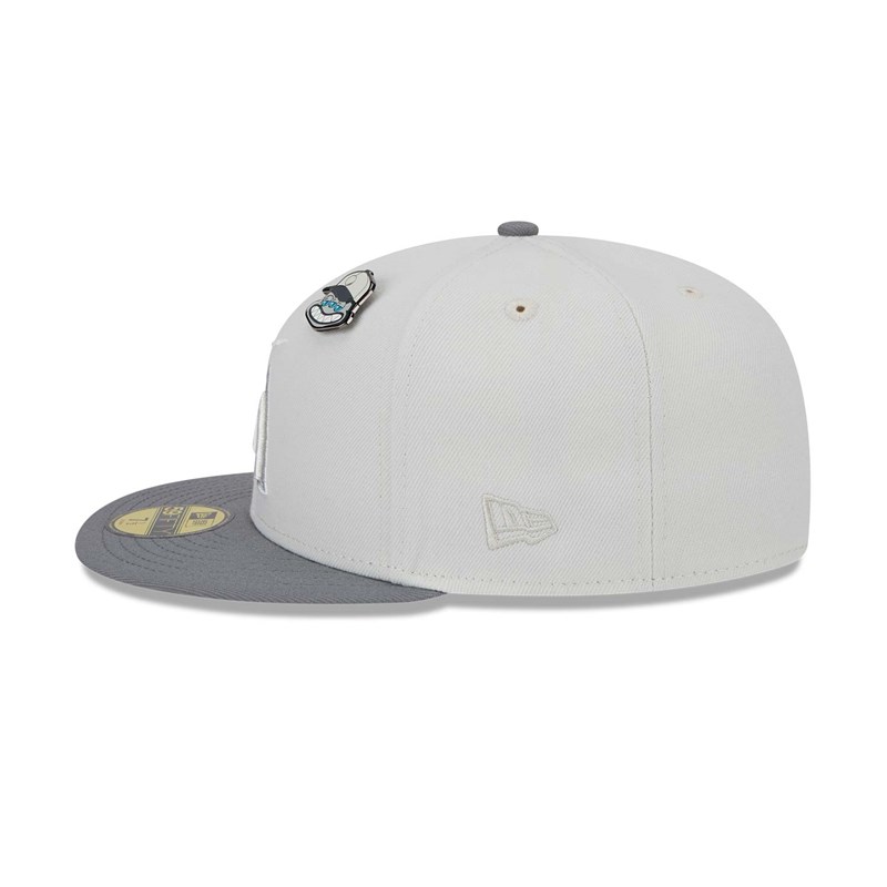 59fifty New Era Miami Marlins Outer Space Fitted Gorras Grises | PT2763419