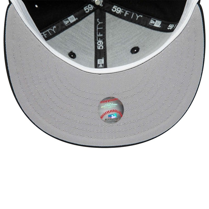 59fifty New Era Miami Marlins Premium Authentic On Field Game Lana Fitted Gorras Negros | IF2678014