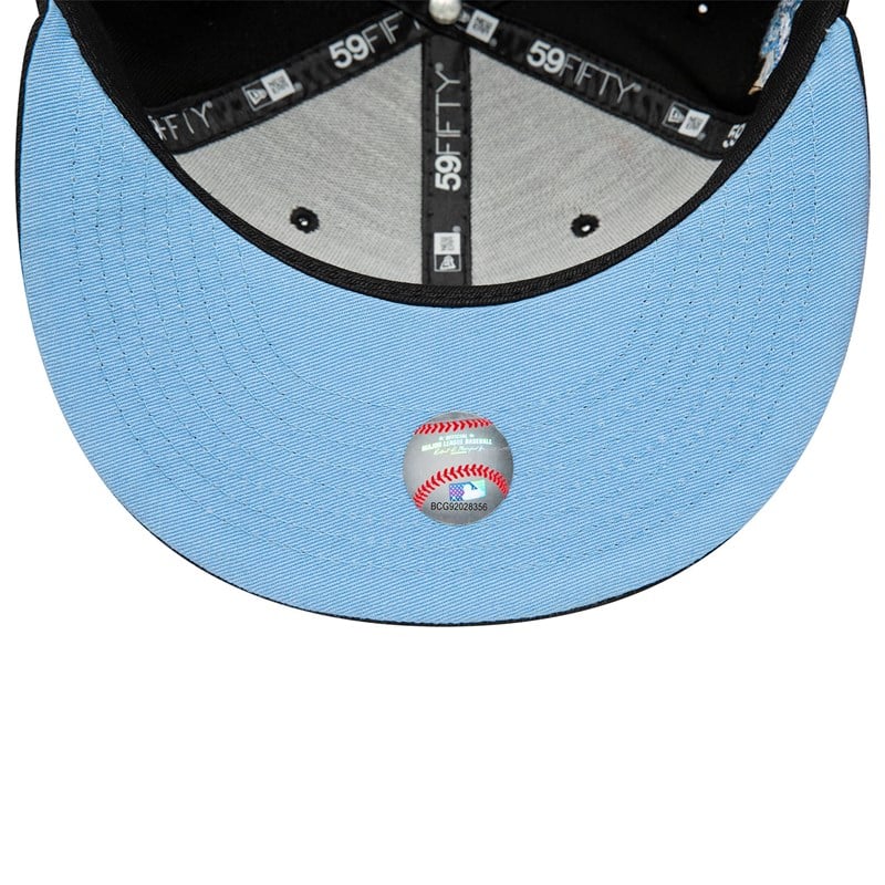 59fifty New Era Miami Marlins Side Patch Bloom Fitted Gorras Negros | PI0538496