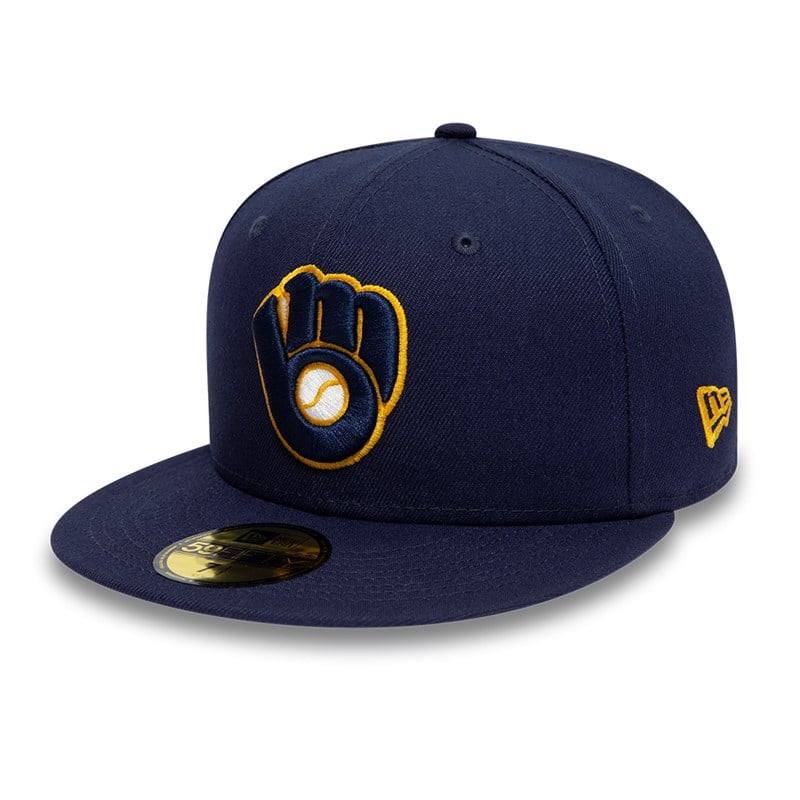 59fifty New Era Milwaukee Brewers Ac Perf Gorras Azules | WT8075392