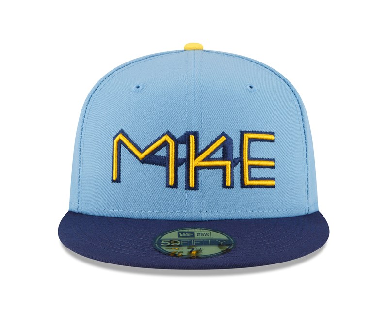 59fifty New Era Milwaukee Brewers MLB City Connect Gorras Azules | SA5378914