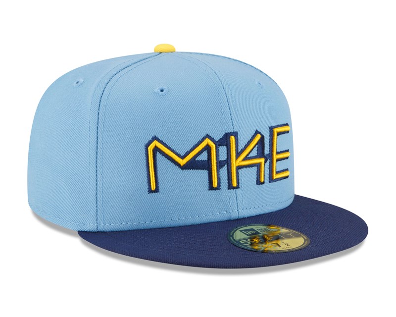 59fifty New Era Milwaukee Brewers MLB City Connect Gorras Azules | SA5378914