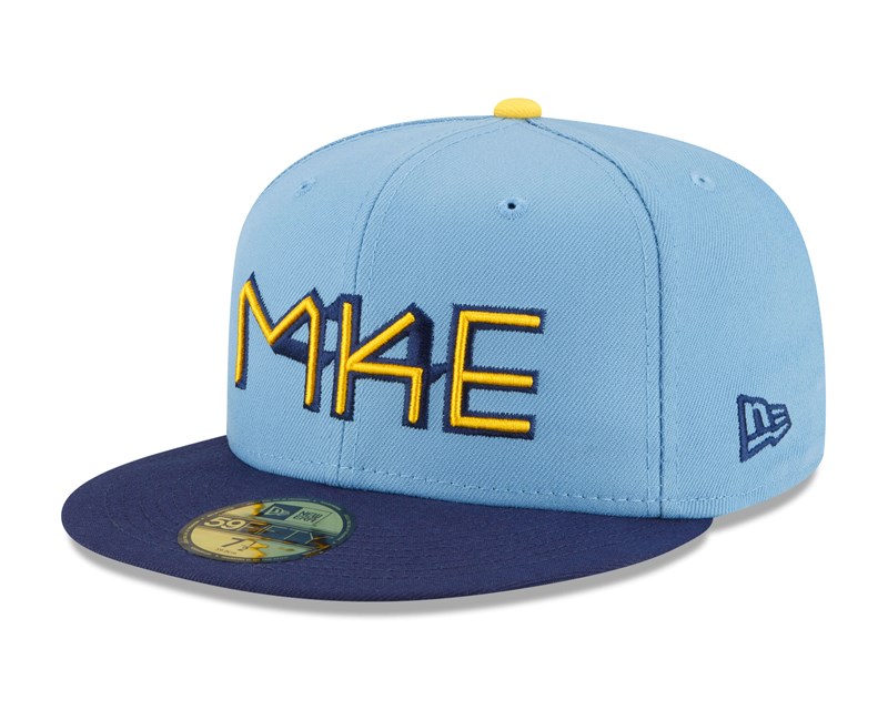 59fifty New Era Milwaukee Brewers MLB City Connect Gorras Azules | SA5378914