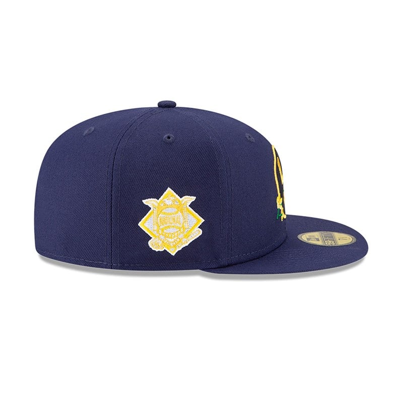 59fifty New Era Milwaukee Brewers Side Patch Bloom Fitted Gorras Azules | SO5408267