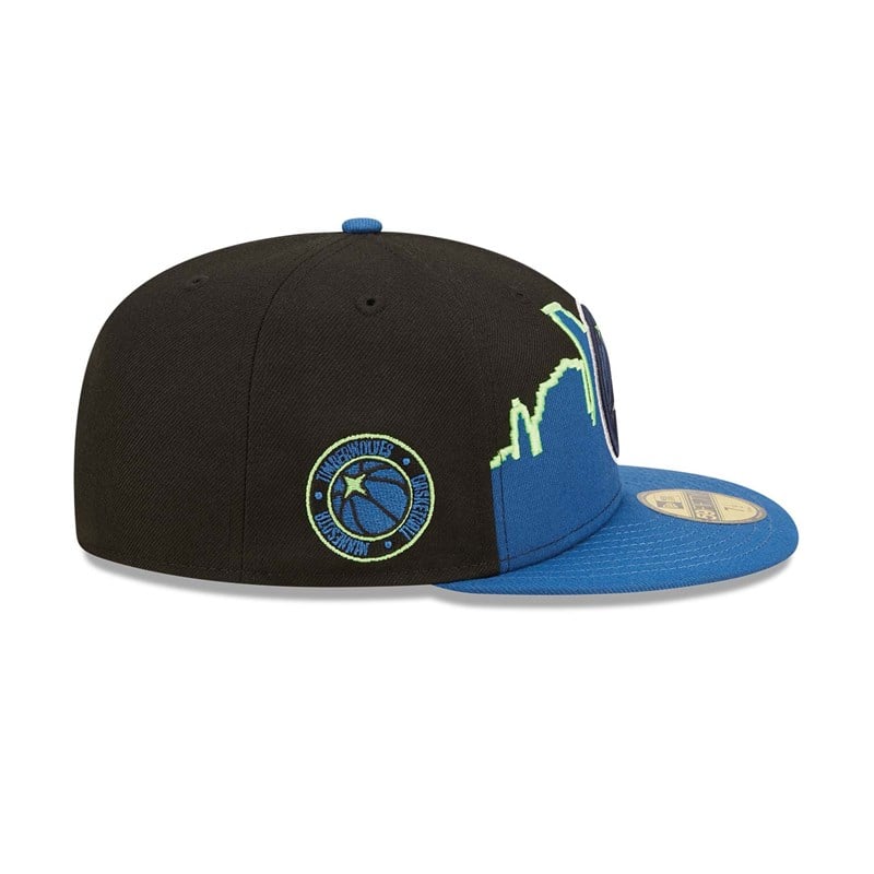 59fifty New Era Minnesota Timberwolves NBA 2022 Fitted Gorras Negros | RP4379082