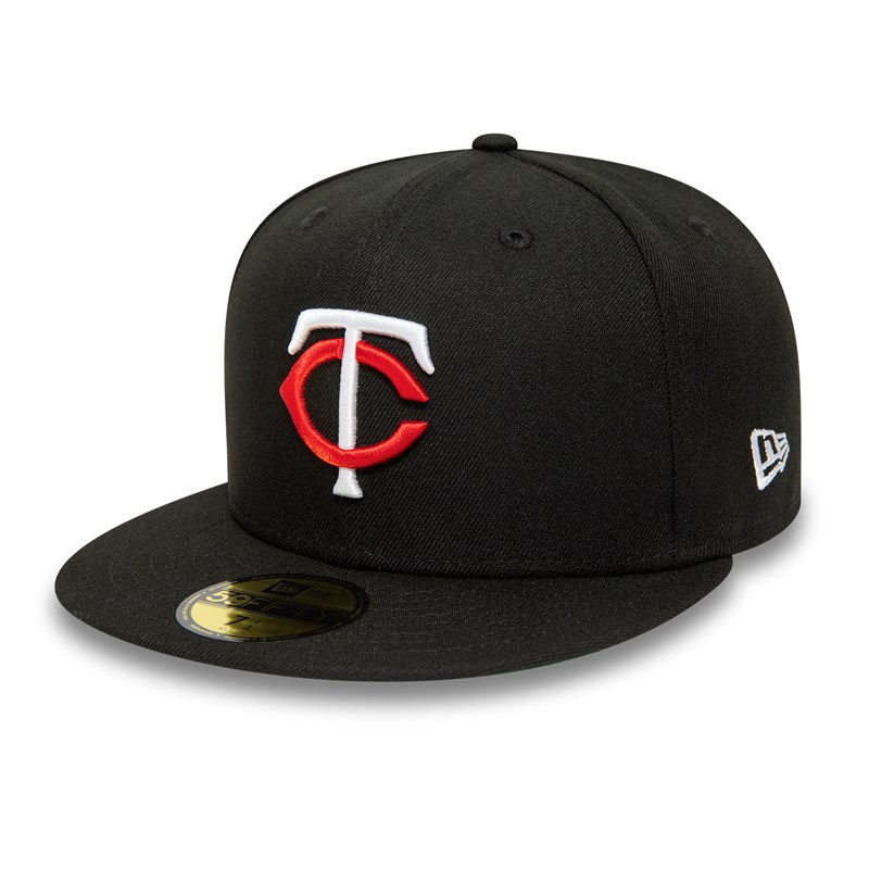 59fifty New Era Minnesota Twins American League Stadium Fitted Gorras Negros | AS1623785