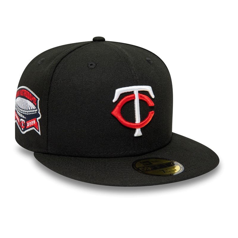 59fifty New Era Minnesota Twins American League Stadium Fitted Gorras Negros | AS1623785