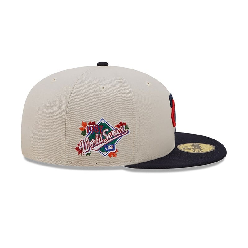 59fifty New Era Minnesota Twins Fall Classic Fitted Gorras Blancos | AC8615793